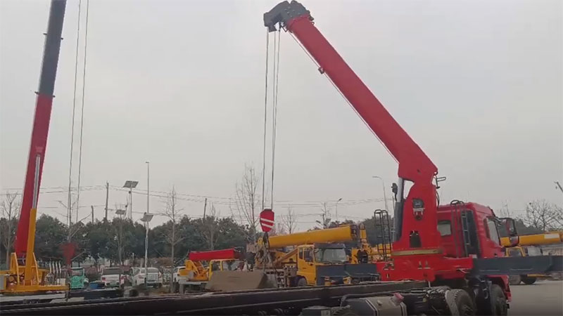 رافعة مثبتة على شاحنة 16 طن، SST16S5